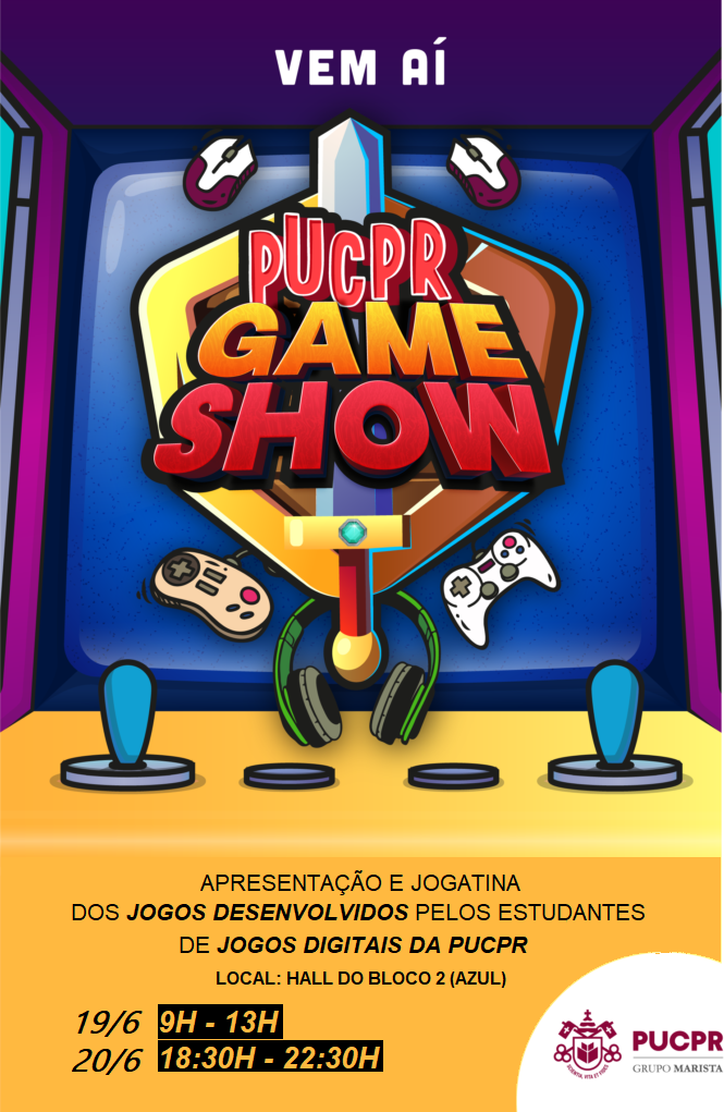 PUCPR Game Show acontece nos dias 19 e 20 de Junho - Portal de